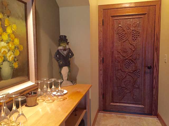 Wine cellar door